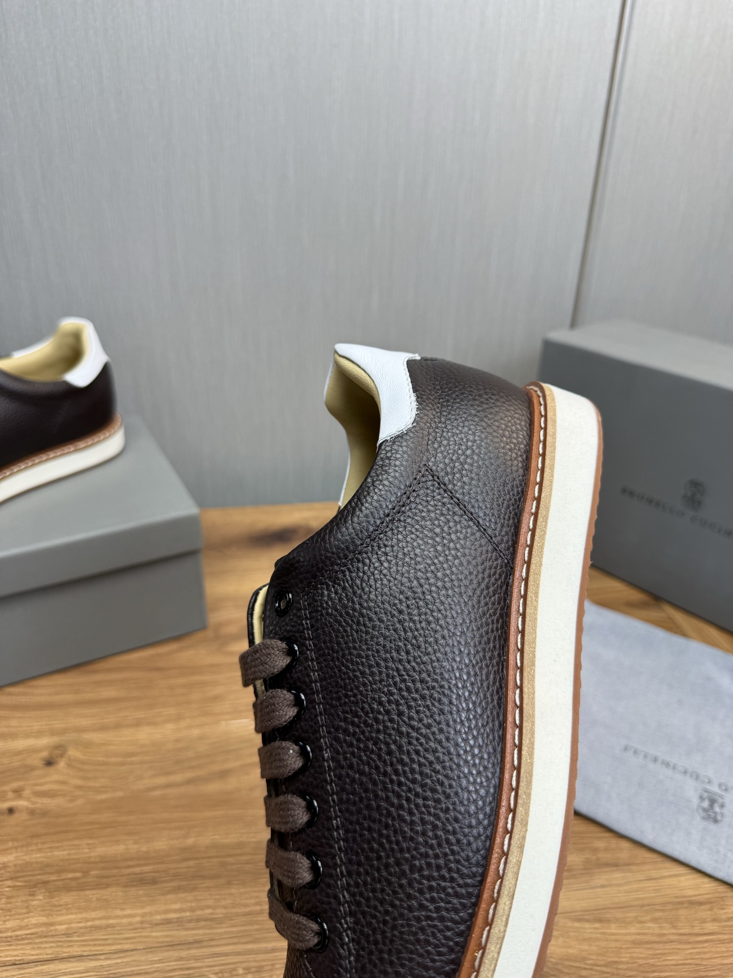 Brunello Cucinelli Men's Leather Casual Sneakers - Sizes 39-44 10 i1744486557094 6457 0 8