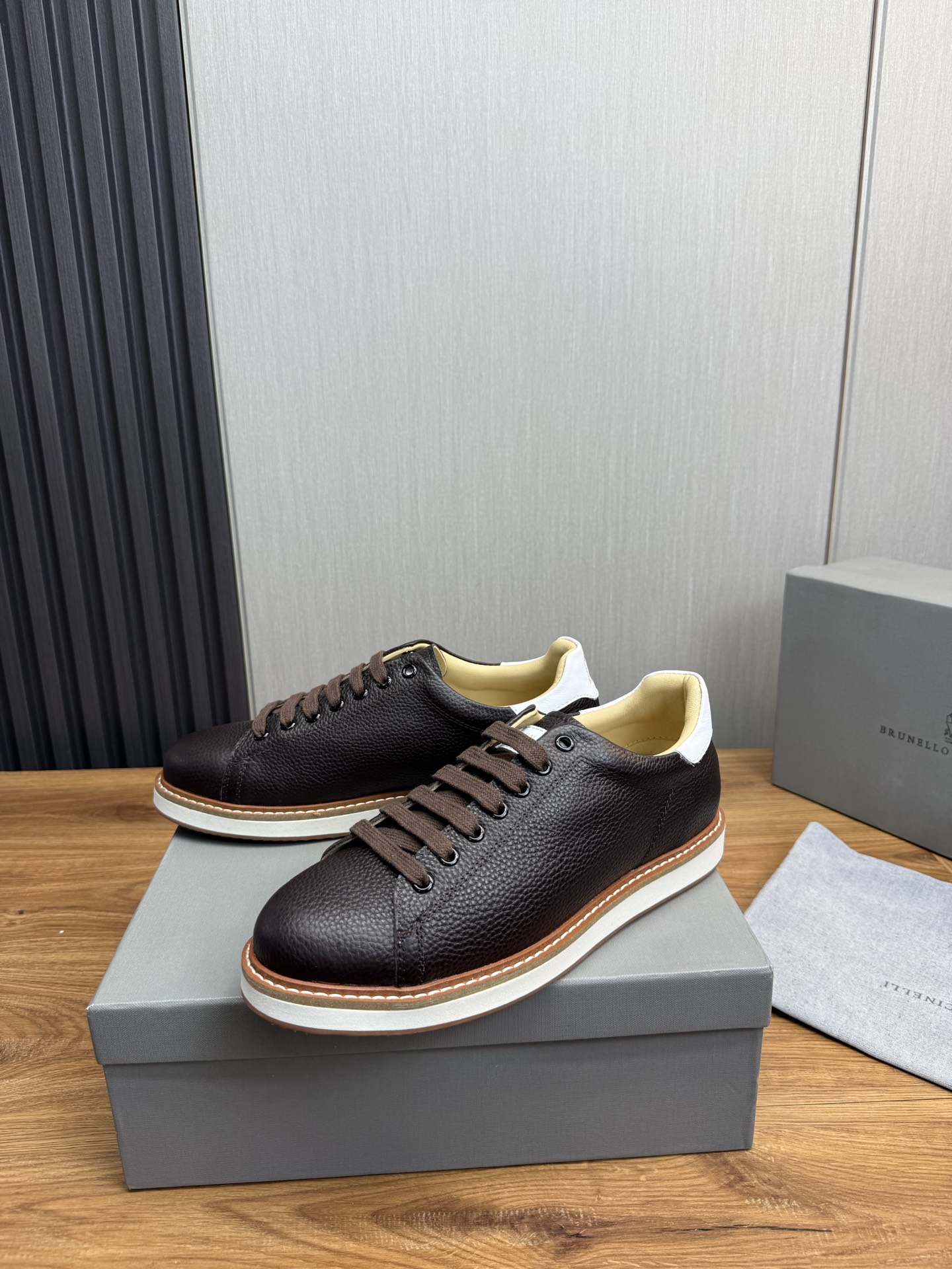 Brunello Cucinelli Men's Leather Casual Sneakers - Sizes 39-44 4 i1744486558226 3486 0 3