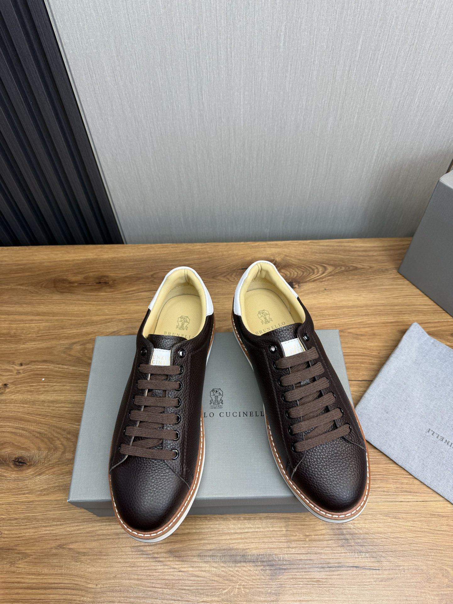 Brunello Cucinelli Men's Leather Casual Sneakers - Sizes 39-44 3 i1744486558952 7027 0 2