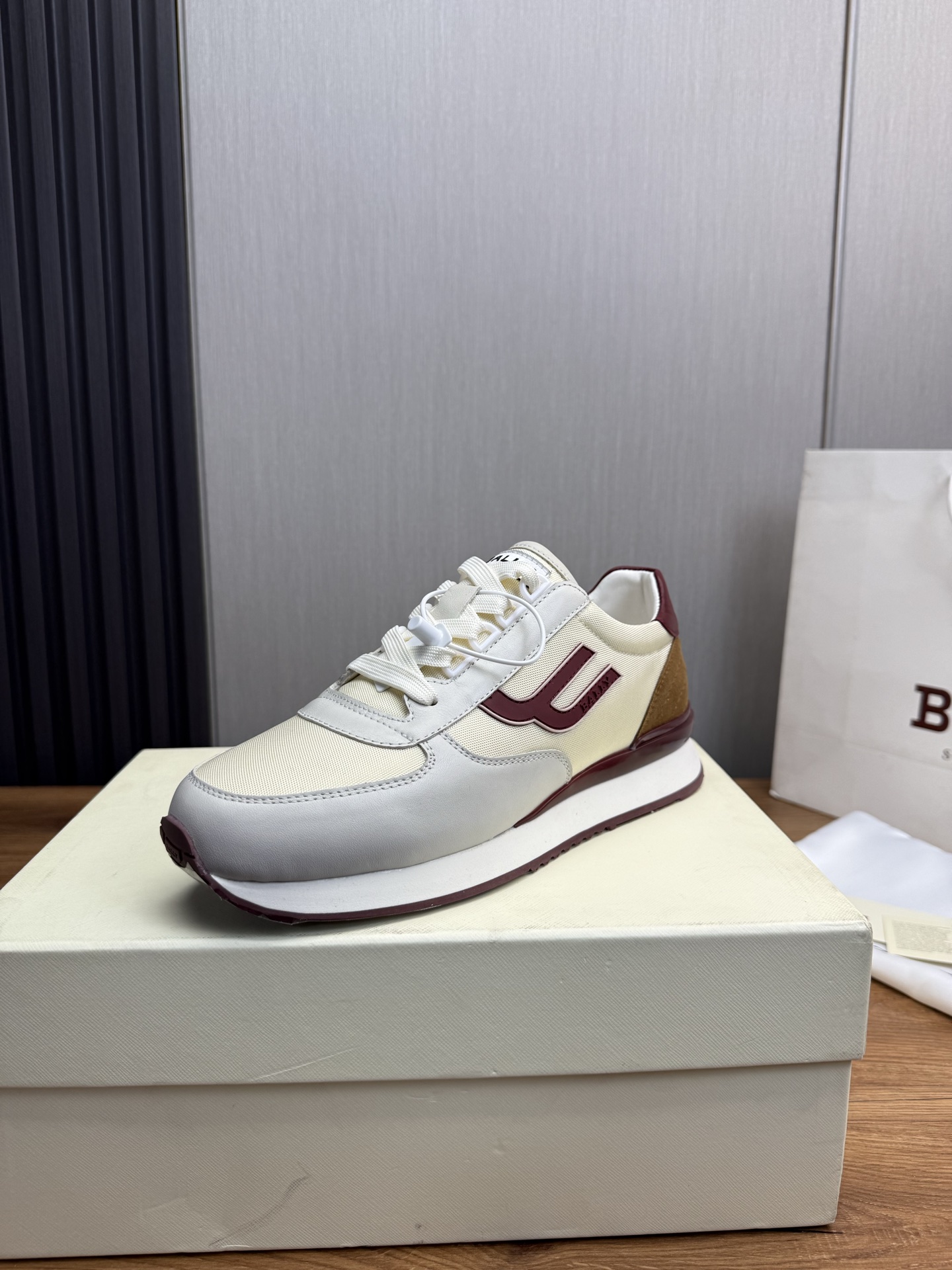Bally Men's Leather Lace-Up Sneakers Casual Lightweight Shoes 2 i1744744459681 8812 0 0