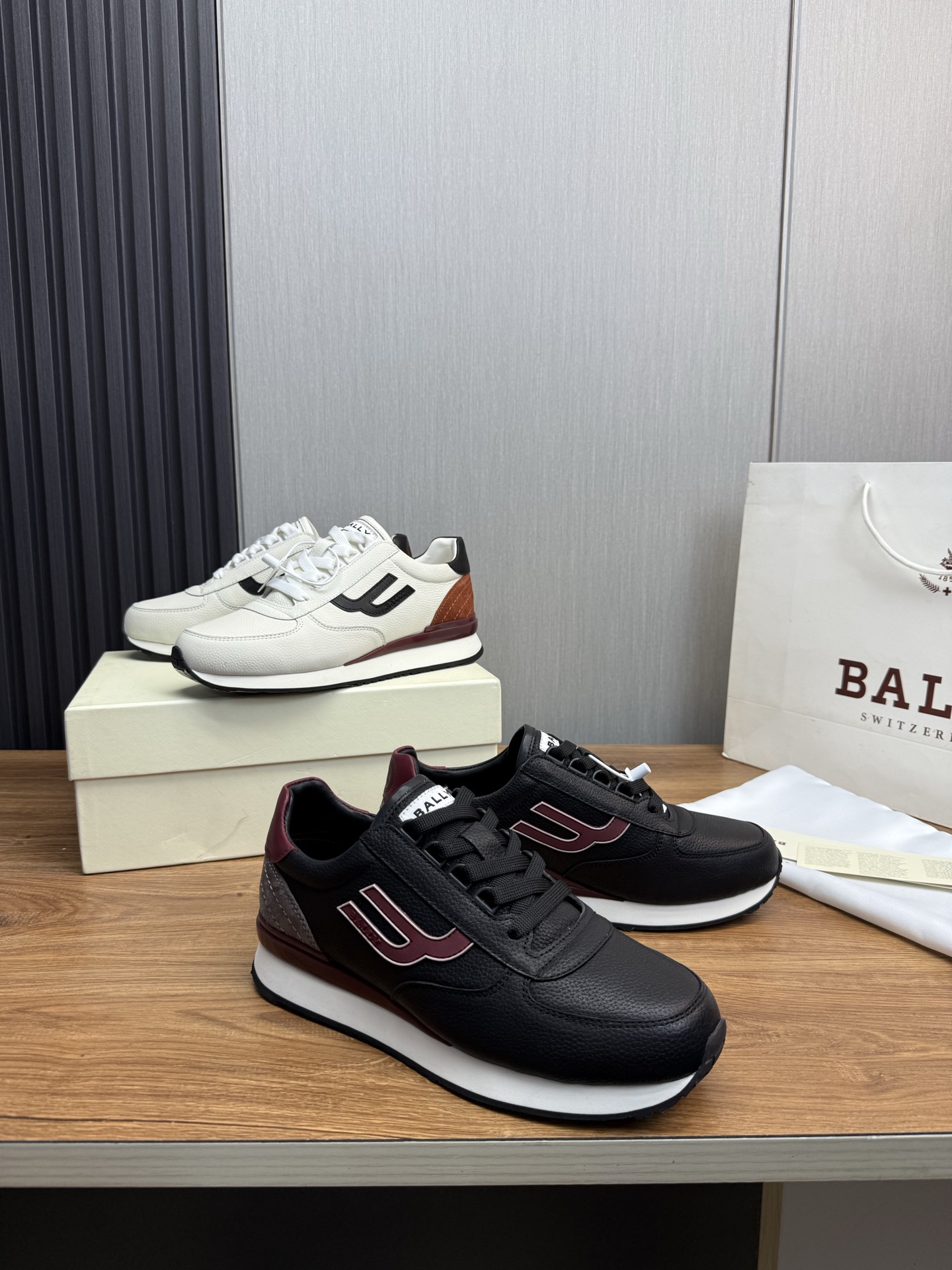 Bally Men's Leather Lightweight Sneakers - Comfortable & Stylish Design 1 Bally Men's Leather Lightweight Sneakers - Comfortable & Stylish Design
