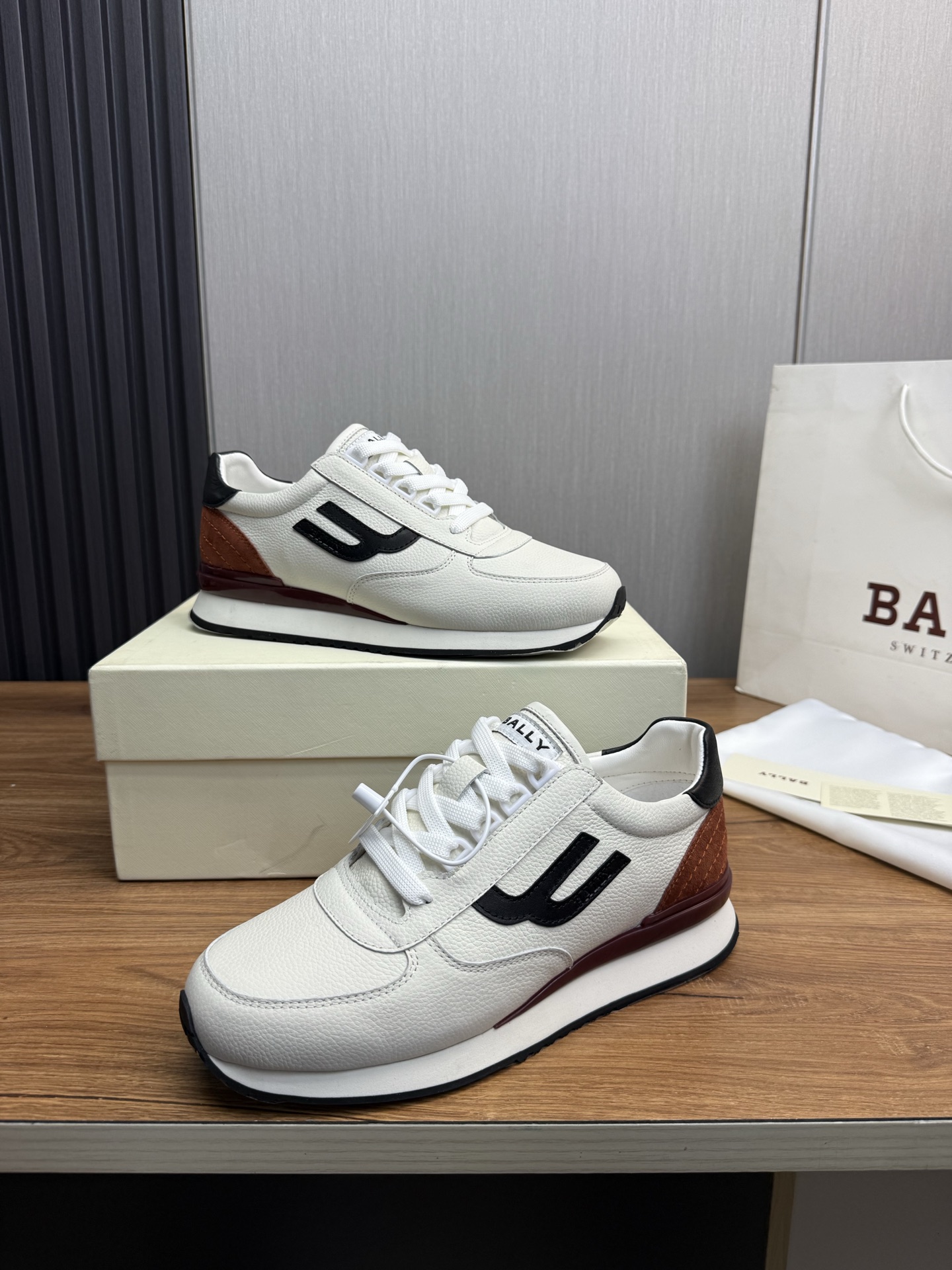 Bally Men's Leather Lace-Up Sneakers Comfortable Fashionable Shoes 5 i1744744620151 7800 0 7