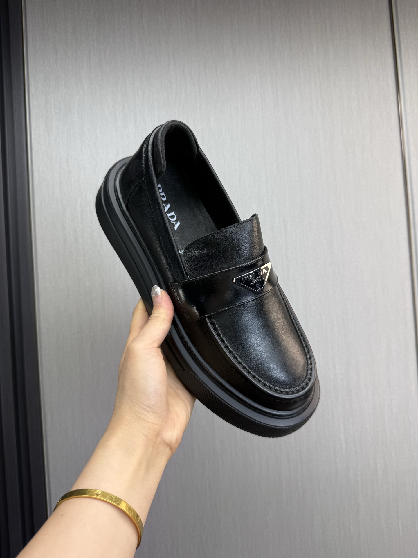 Prada Men's Leather Loafers - Business Casual Shoes, Imported Leather 9 i1744830610711 8558 0 2