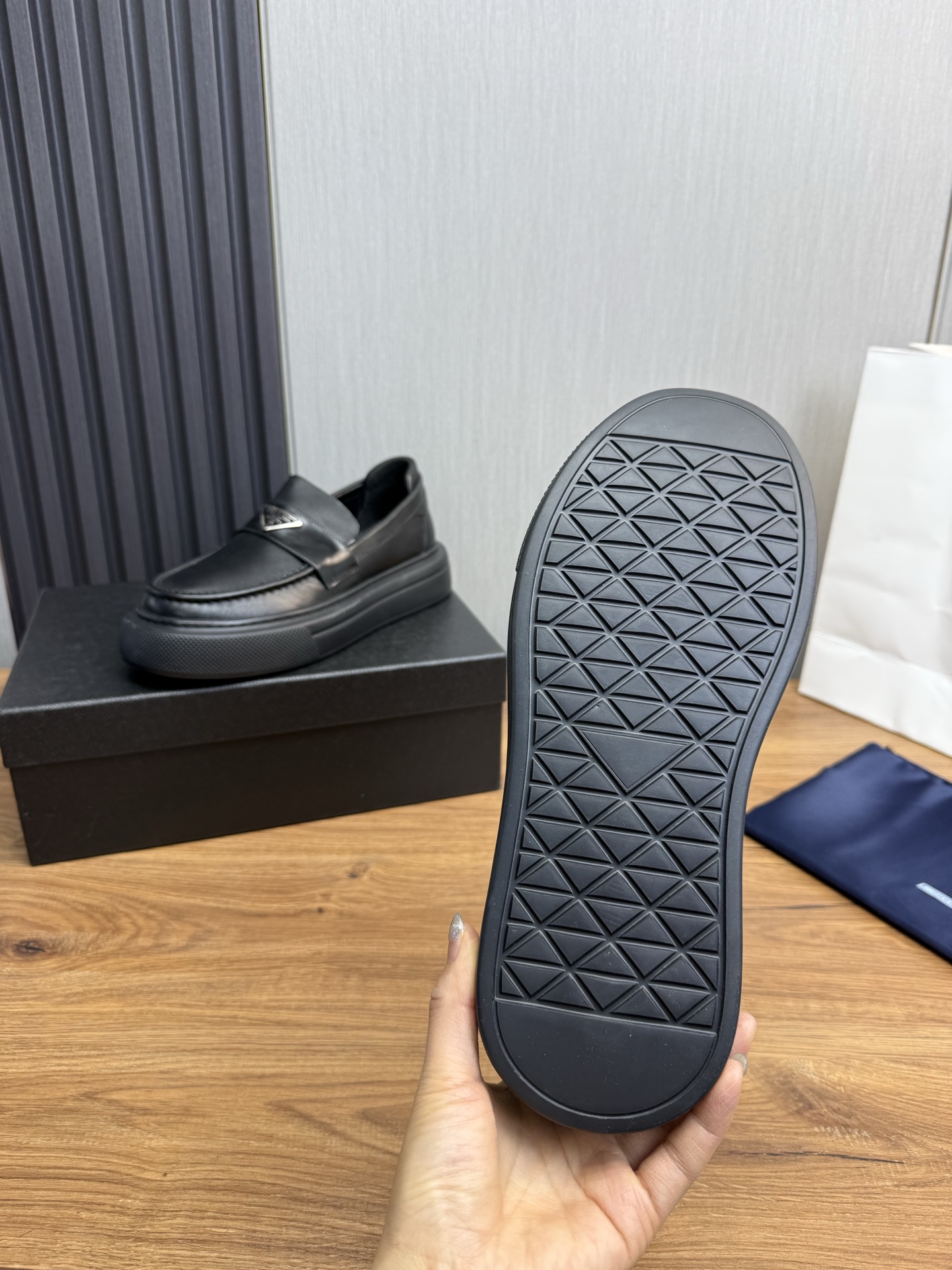Prada Men's Leather Loafers - Business Casual Shoes, Imported Leather 11 i1744830612861 8282 0 9