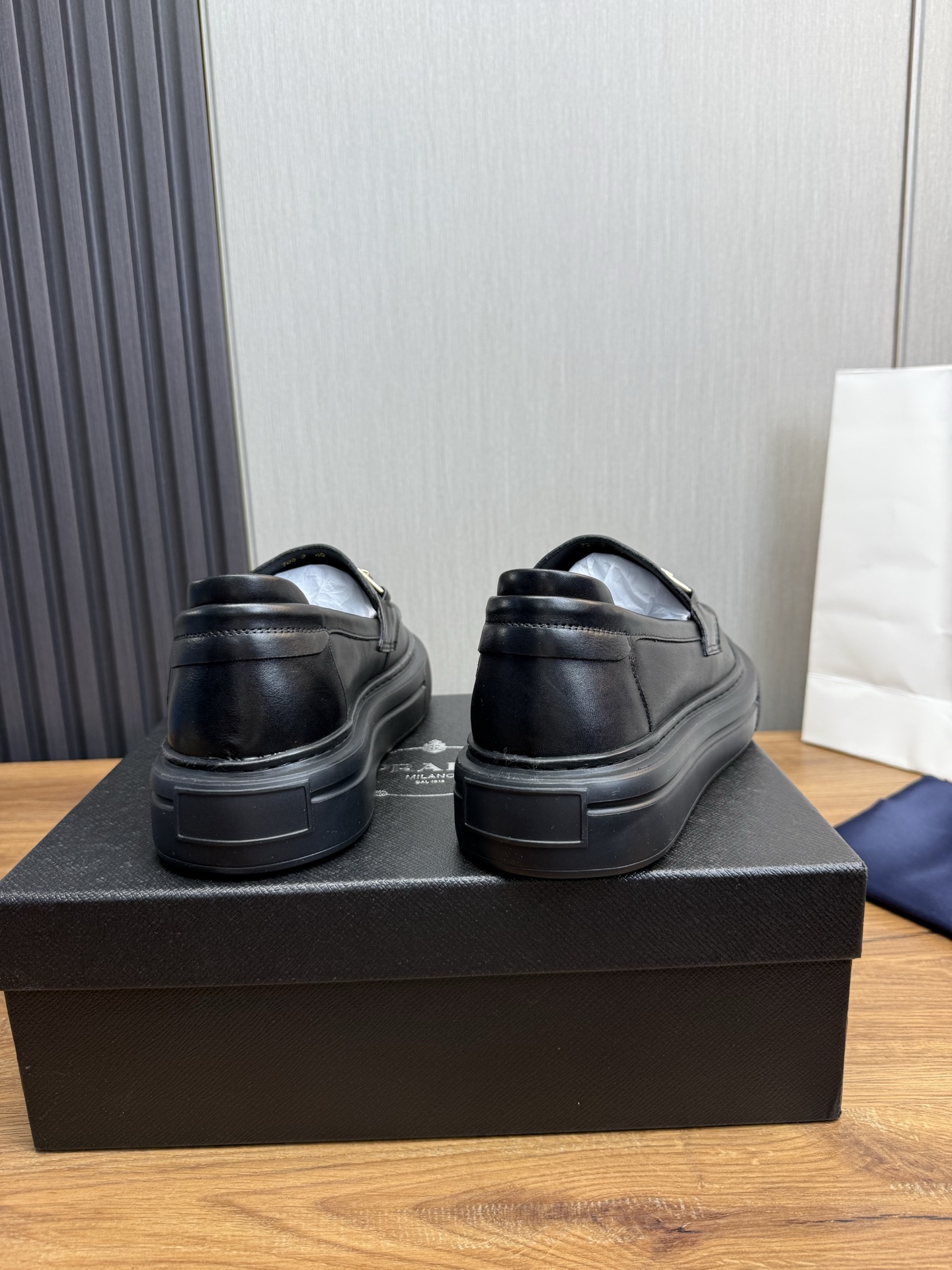 Prada Men's Leather Loafers - Business Casual, Comfortable, Durable 6 i1744830850264 3805 0 8