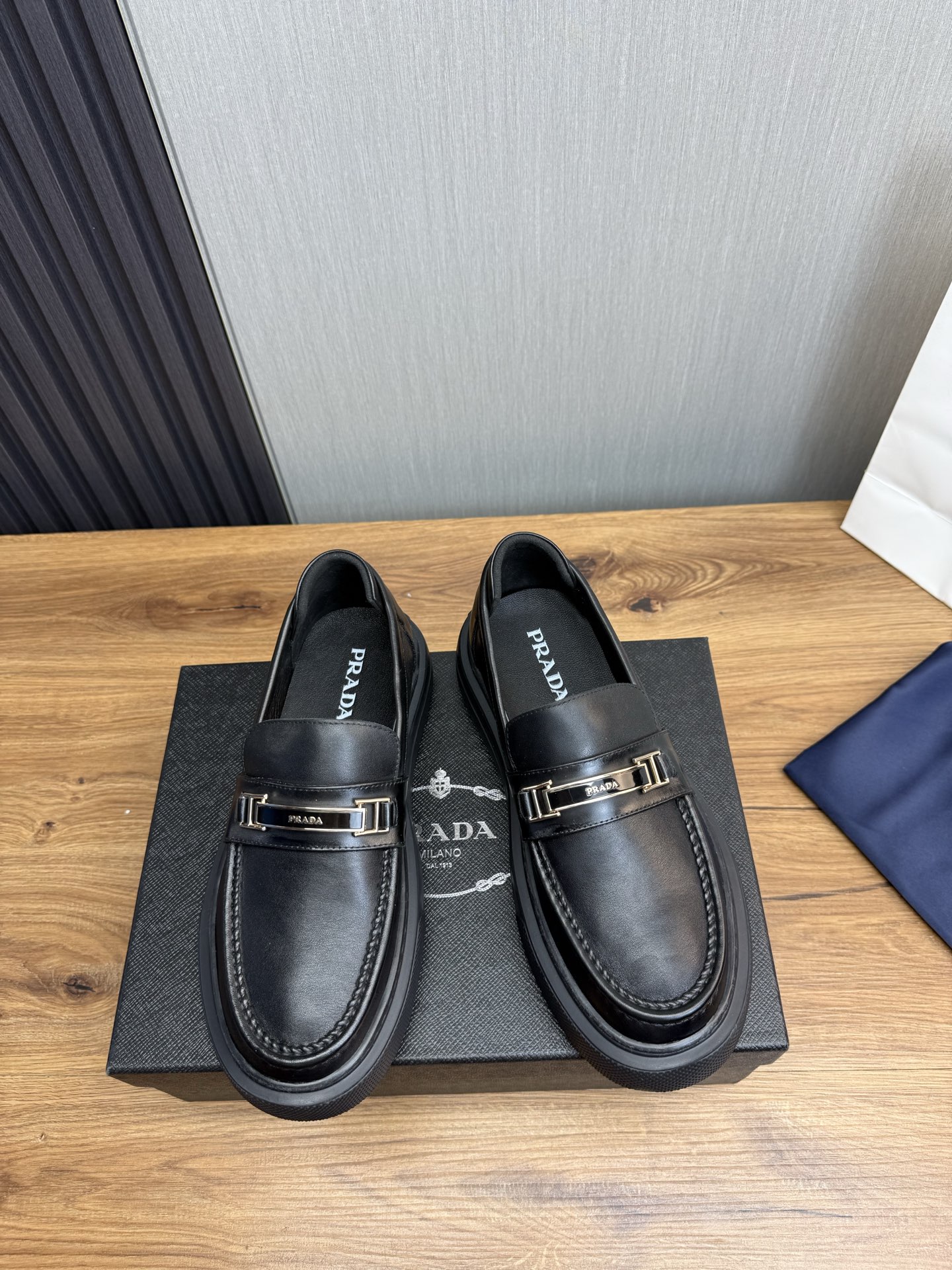 Prada Men's Leather Loafers - Business Casual, Comfortable, Durable 3 i1744830850287 7668 0 1