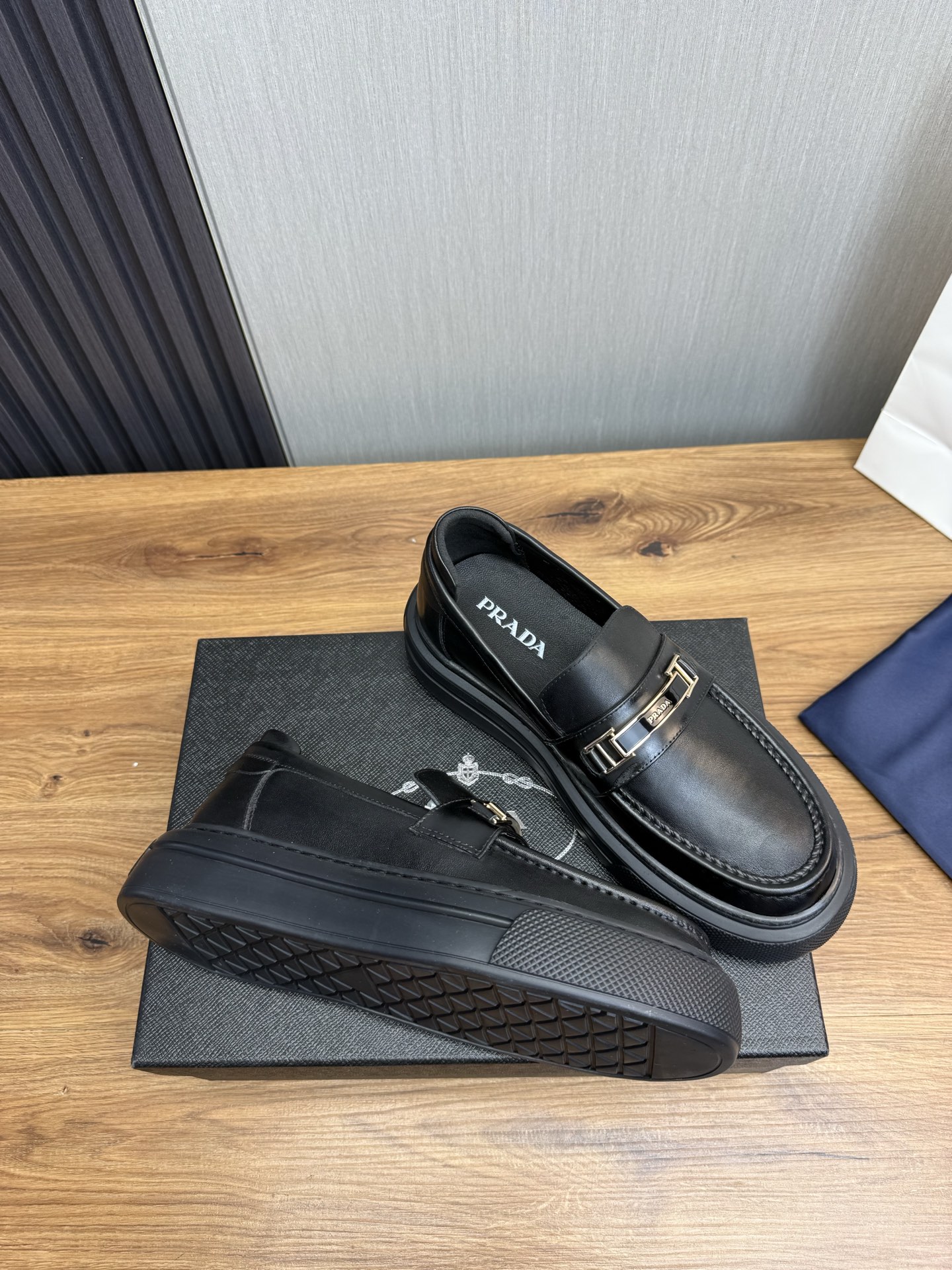 Prada Men's Leather Loafers - Business Casual, Comfortable, Durable 7 i1744830851724 1964 0 5