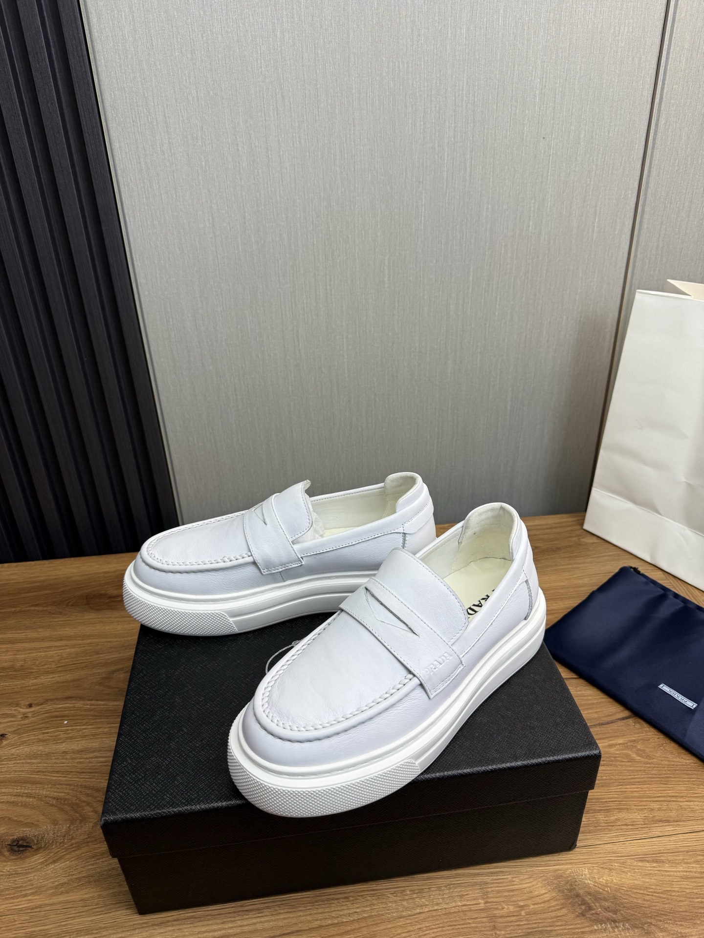 Prada Men's Leather Loafers - Comfortable, Stylish, and Durable Design 4 i1744831040198 879 0 4
