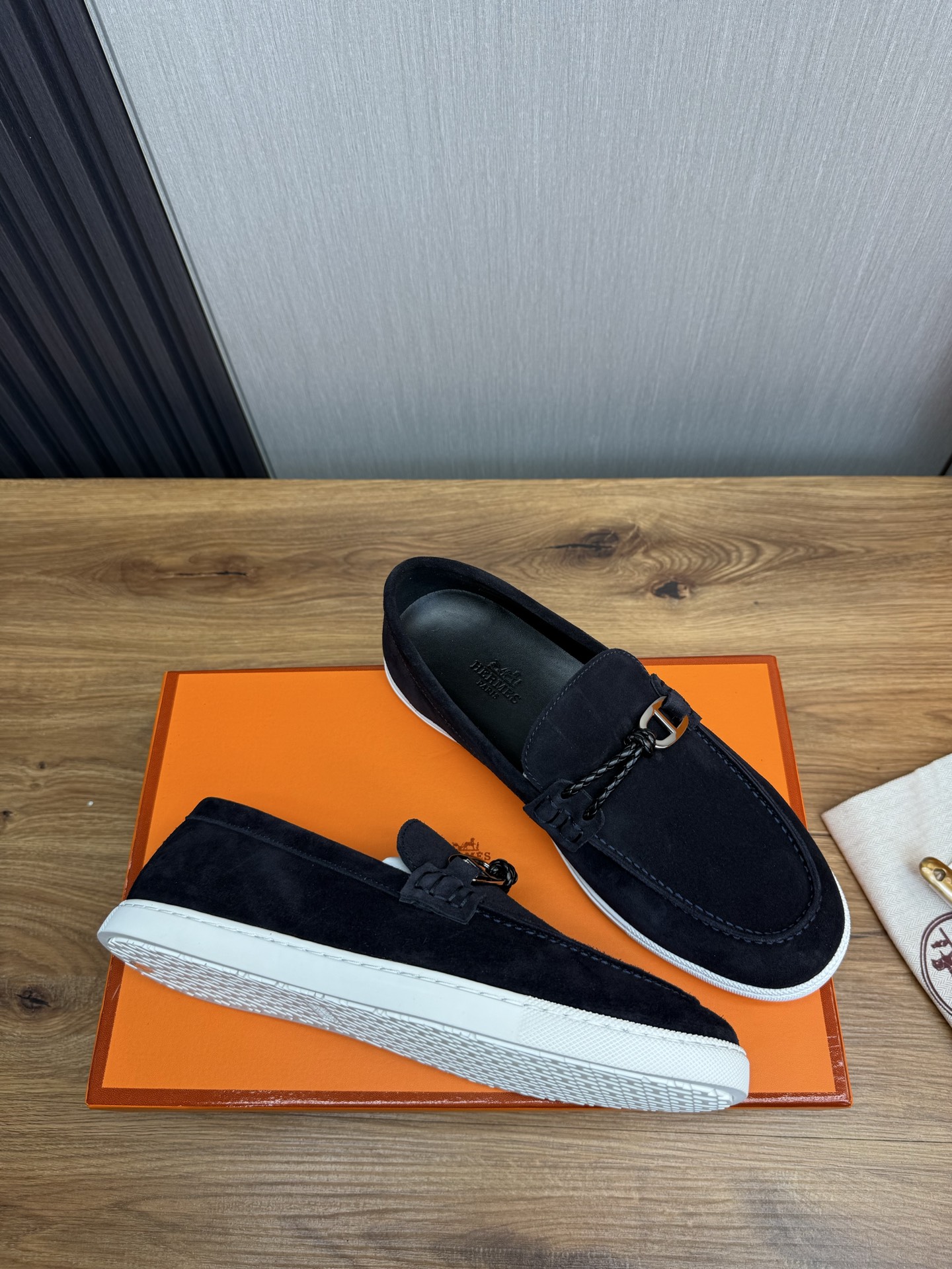 Hermes Men's Classic Suede Loafers with Lightweight Sole, Sizes 38-44 7 i1746386245732 5193 0 5