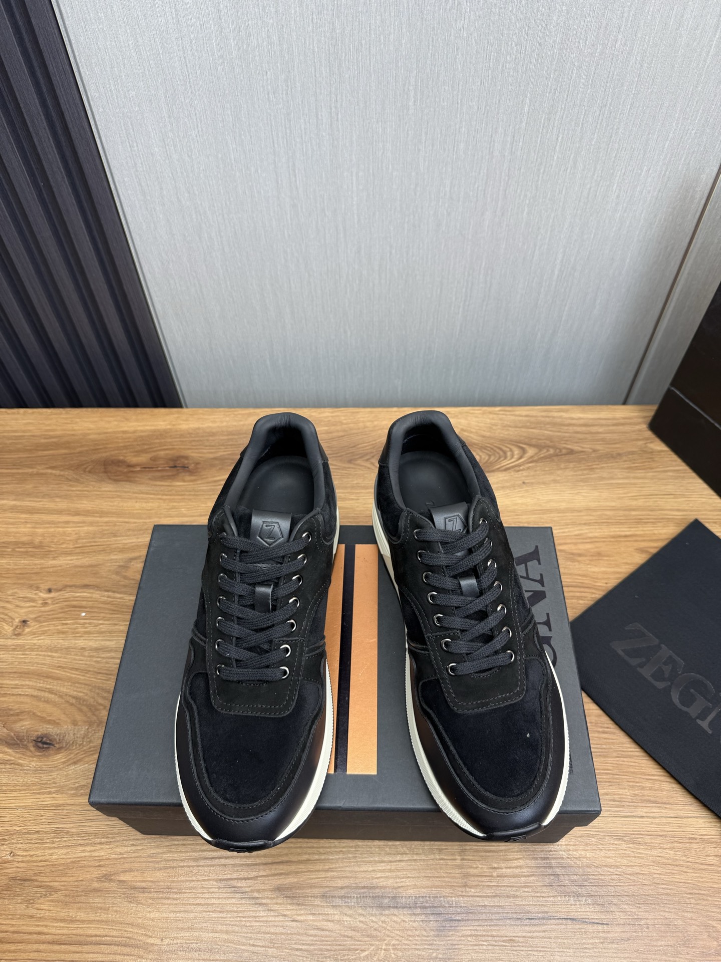 Precio de fábrica 430ZEGNA Zegna Zegna zapatos de los hombres zapatillas de deporte de los hombres! 
