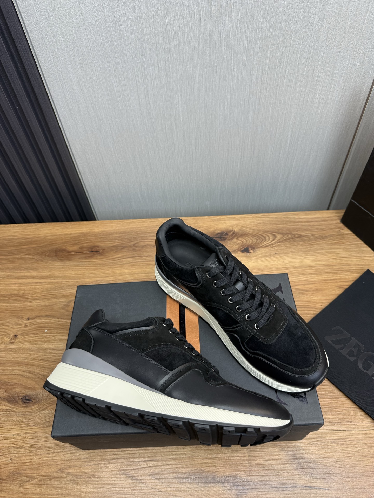 Precio de fábrica 430ZEGNA Zegna Zegna zapatos de los hombres zapatillas de deporte de los hombres! 