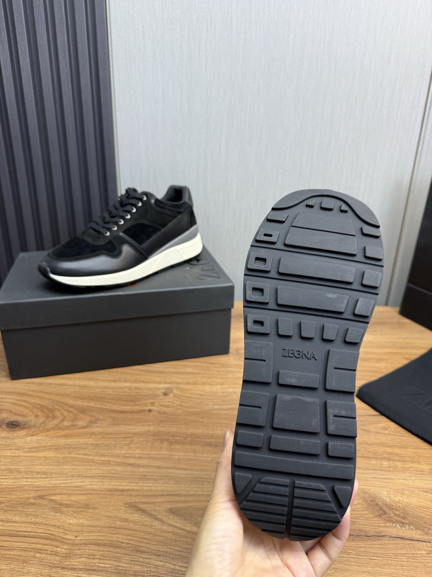 Precio de fábrica 430ZEGNA Zegna Zegna zapatos de los hombres zapatillas de deporte de los hombres! 