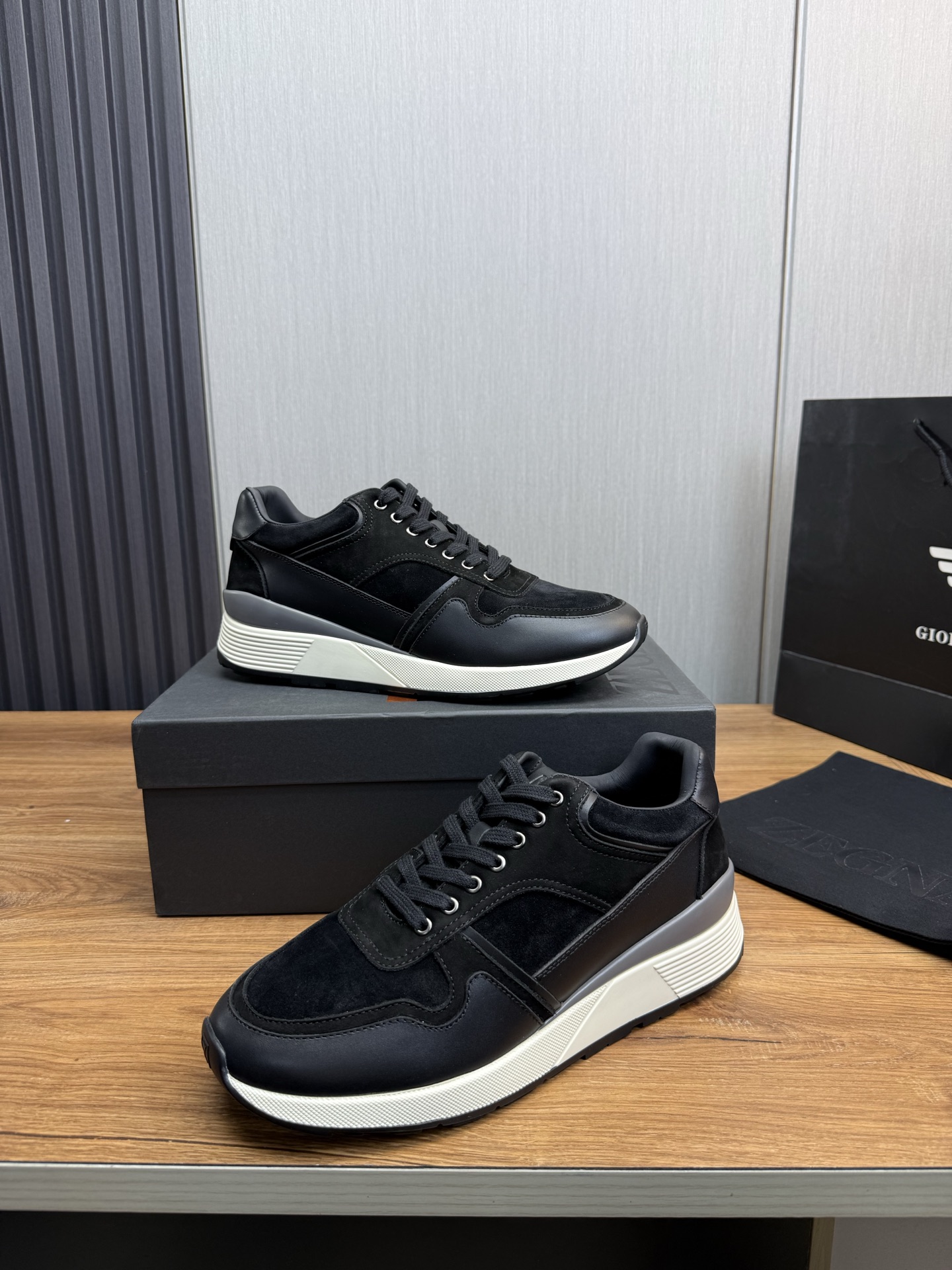 Precio de fábrica 430ZEGNA Zegna Zegna zapatos de los hombres zapatillas de deporte de los hombres! 