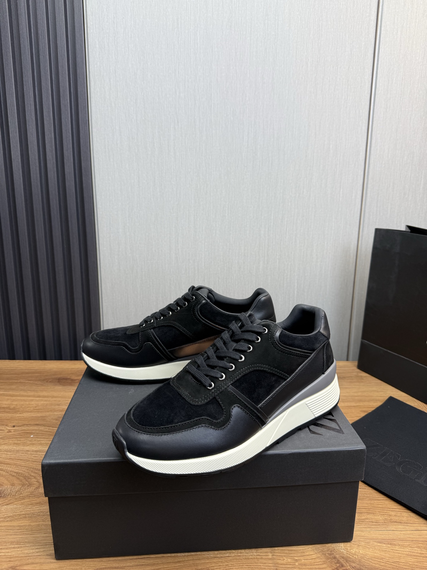 Precio de fábrica 430ZEGNA Zegna Zegna zapatos de los hombres zapatillas de deporte de los hombres! 