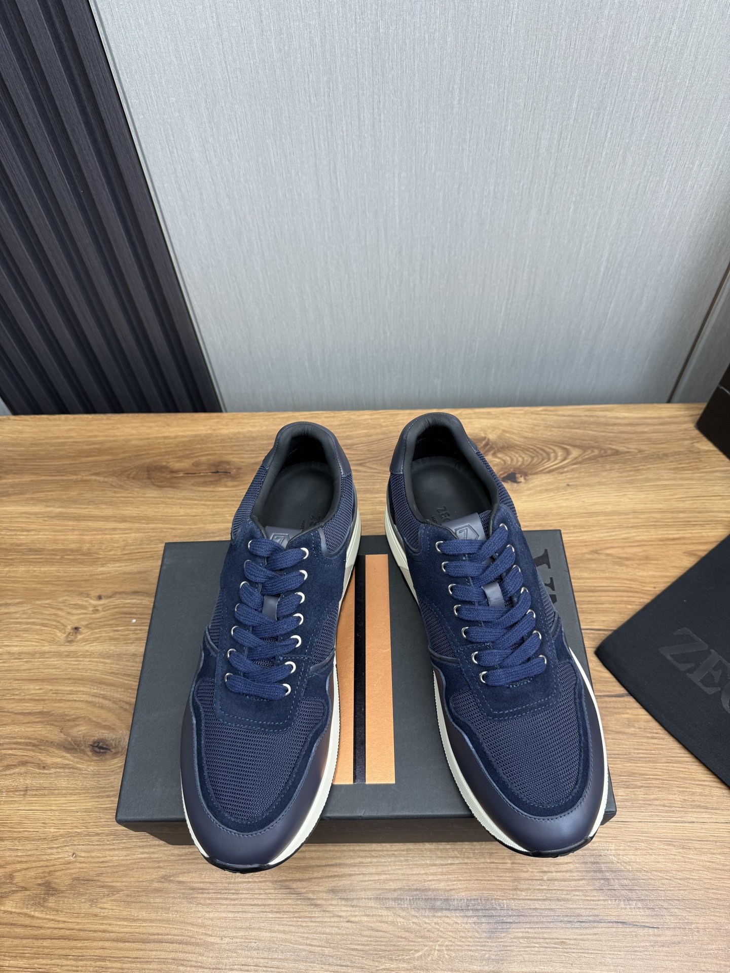 Precio de fábrica 430ZEGNA Zegna Zegna zapatos de los hombres zapatillas de deporte de los hombres! 