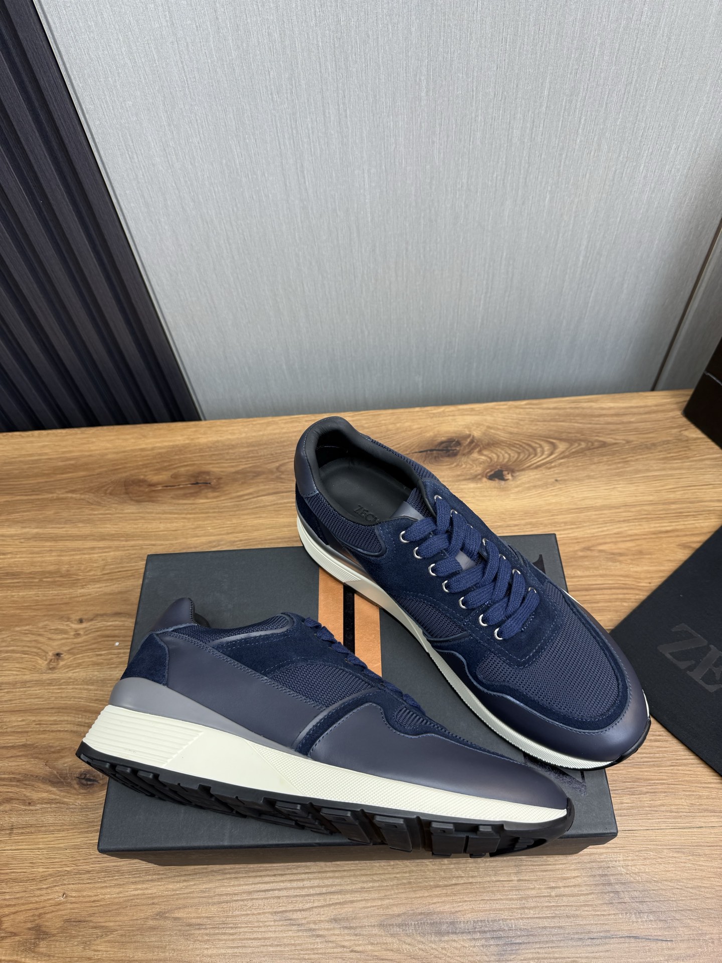 Precio de fábrica 430ZEGNA Zegna Zegna zapatos de los hombres zapatillas de deporte de los hombres! 
