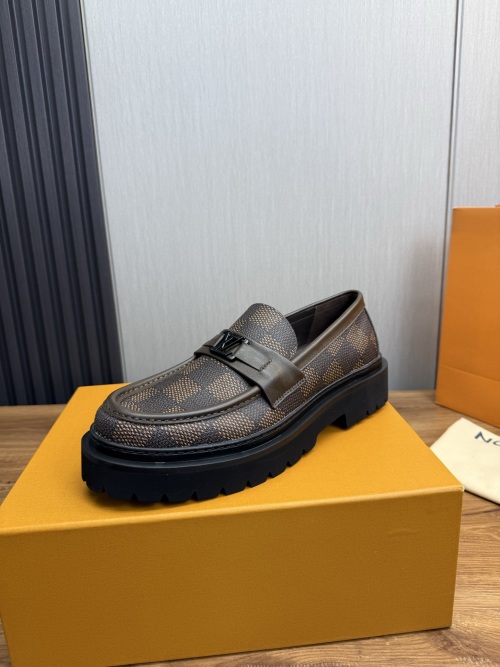 Louis Vuitton Men's Business Casual Leather Loafers - Premium Quality