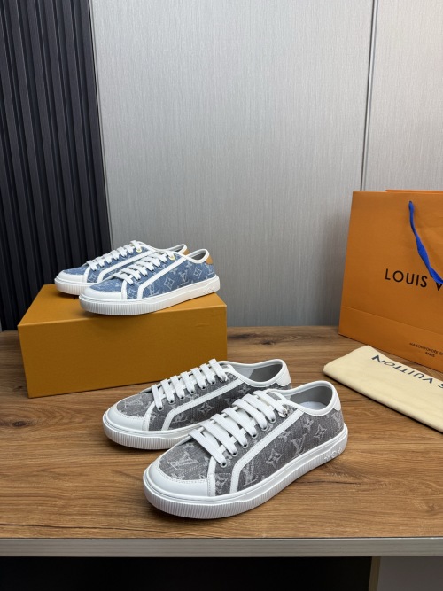 Louis Vuitton Couple Canvas Sneakers - Iconic Style, Perfect Fit 1 Louis Vuitton Couple Canvas Sneakers - Iconic Style, Perfect Fit