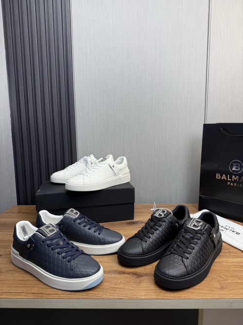 Balmain Leather Sneakers, Fashionable and Comfortable. Available in Multiple Colors 1 Balmain Leather Sneakers, Fashionable and Comfortable. Available in Multiple Colors