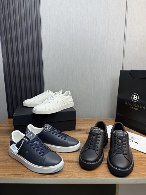 Balmain Men's Leather Sneakers - Stylish, Comfortable, and High-Quality 1 Balmain Men's Leather Sneakers - Stylish, Comfortable, and High-Quality