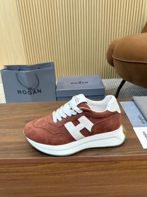 Hogan H-Stripes Leather & Suede Lightweight Platform Sneakers 1 Hogan H-Stripes Leather & Suede Lightweight Platform Sneakers