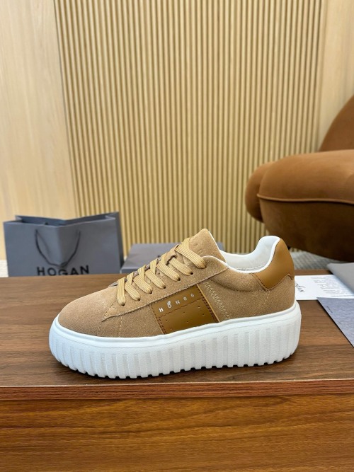 Hogan H-Stripes Platform Sneakers, Leather Casual Shoes, Unisex Design 1 Hogan H-Stripes Platform Sneakers, Leather Casual Shoes, Unisex Design