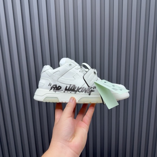 Off-White Out of Office "OOO" Low Top Sneakers White Black For Couple