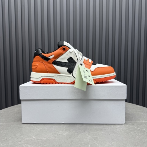 Off-White Out Of Office Orange/White Leather Sneakers 1 Off-White Out Of Office Orange/White Leather Sneakers