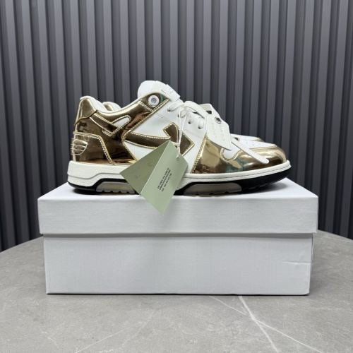 Off-White Out Of Office 'Ooo' Sneaker Gold Leather White Low Top Shoes 1 Off-White Out Of Office 'Ooo' Sneaker Gold Leather White Low Top Shoes