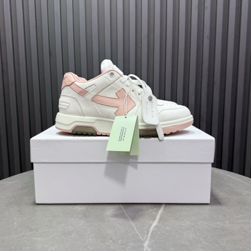 Off-White Out Of Office Low Top Leather Sneakers White/Pink Women's Shoes 1 Off-White Out Of Office Low Top Leather Sneakers White/Pink Women's Shoes