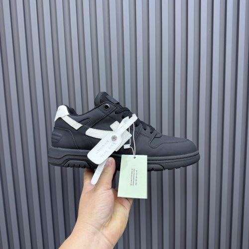 Off-White Out Of Office Black/White Leather Sneakers