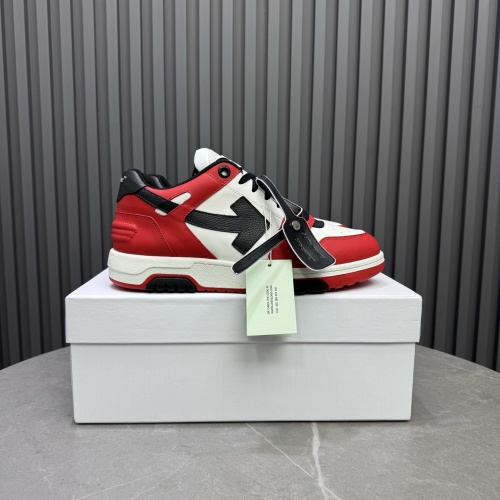 Off-White Out Of Office 'Ooo' Sneaker Red/White Leather Shoes 1 Off-White Out Of Office 'Ooo' Sneaker Red/White Leather Shoes