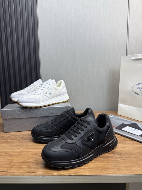 Prada Men's Leather Sneakers - Stylish & Comfortable, Sizes 38-45 1 Prada Men's Leather Sneakers - Stylish & Comfortable, Sizes 38-45