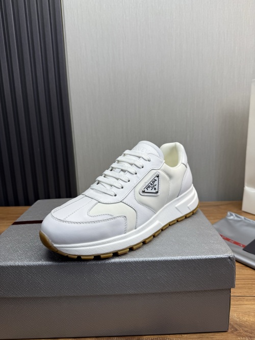 Prada Men's Leather Lace-Up Sneakers - Stylish Comfort & Durability 1 Prada Men's Leather Lace-Up Sneakers - Stylish Comfort & Durability