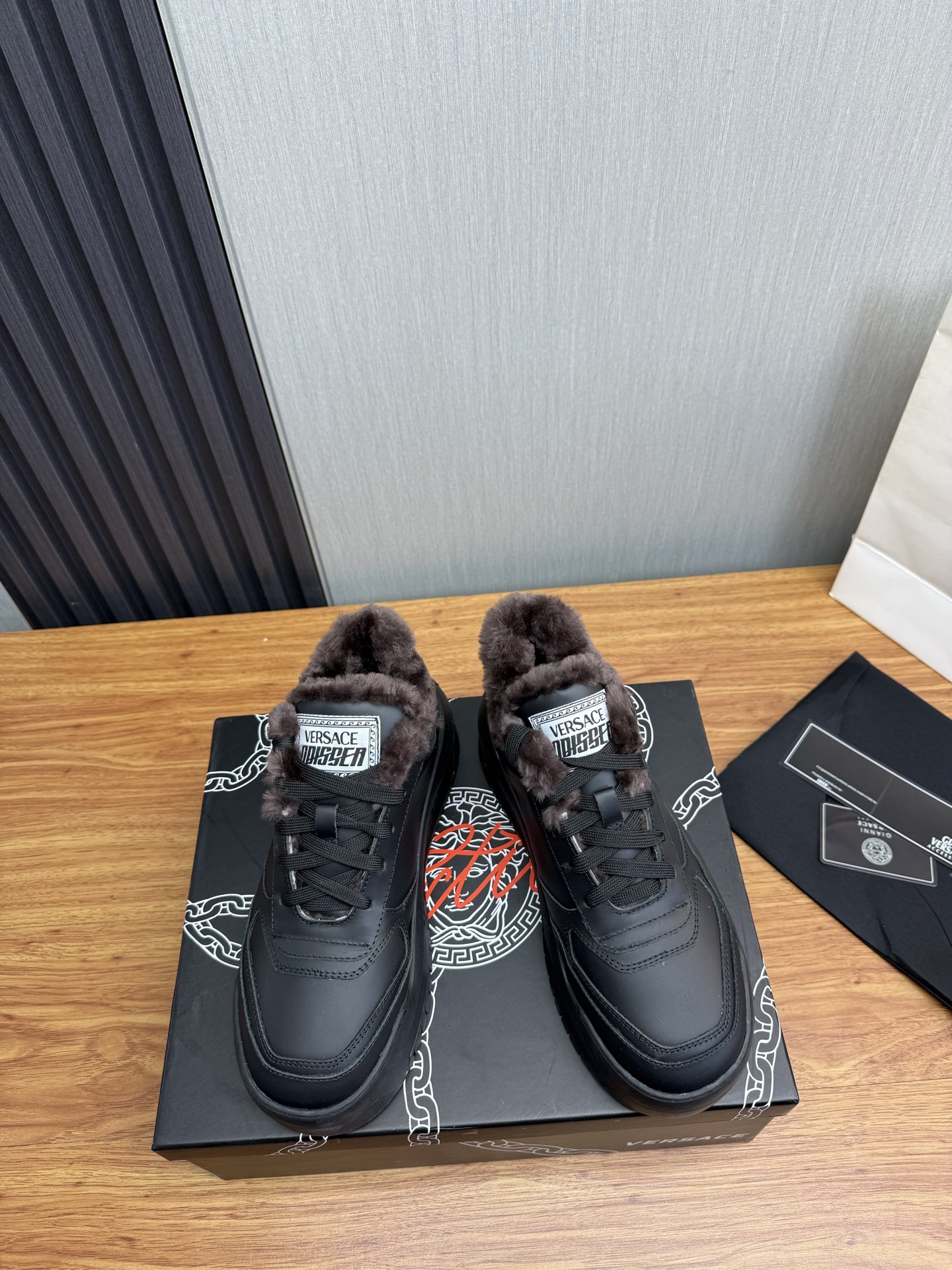 Versace Style Leather Men's Shoes Lookbook Reference image 2