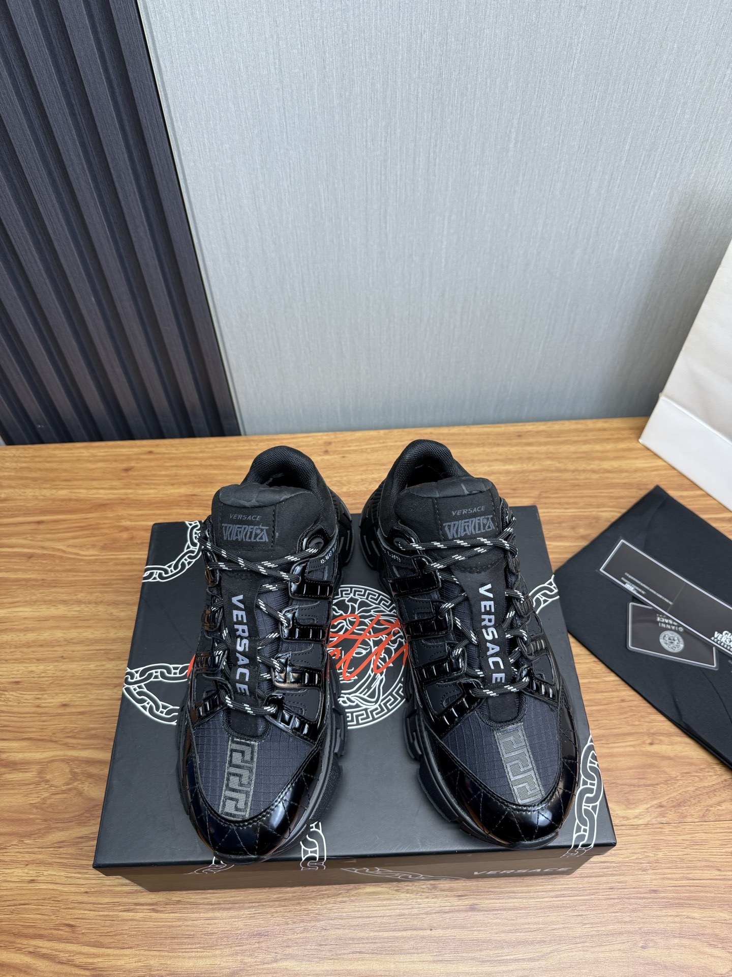 Versace Style Leather Men's Shoes Lookbook Reference image 2
