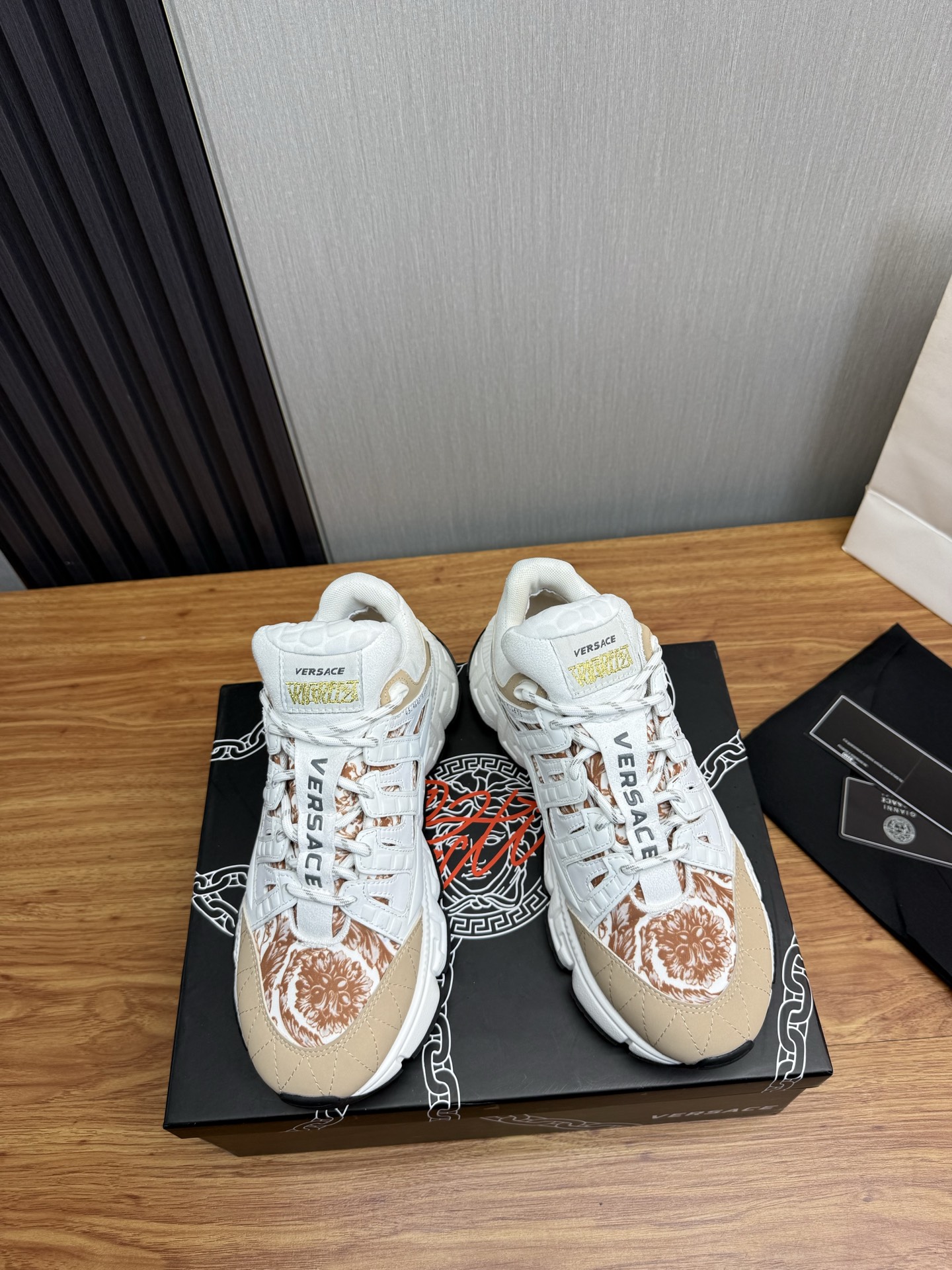 Versace Style Leather Men's Shoes Lookbook Reference image 2