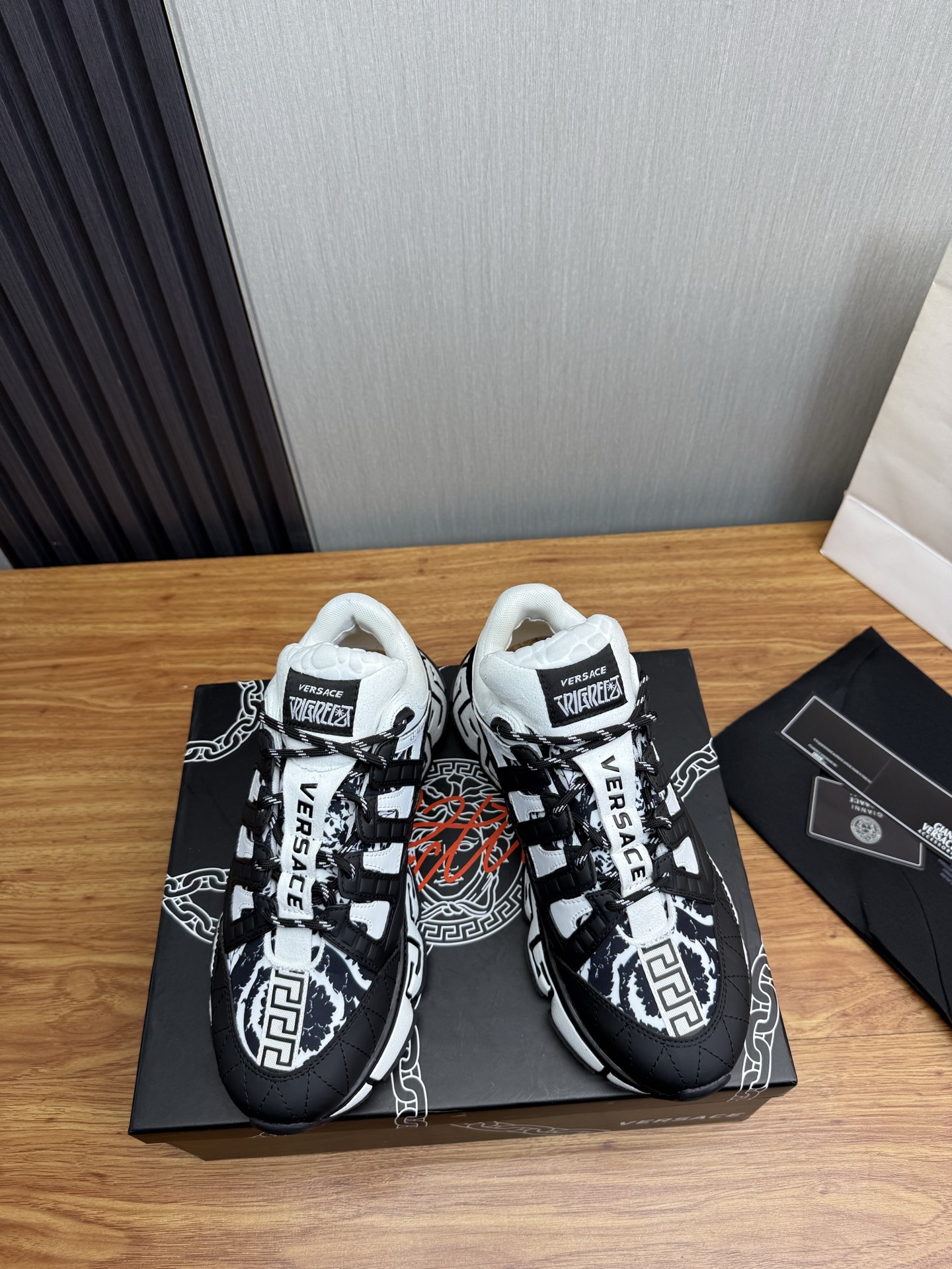 Versace Style Leather Men's Shoes Lookbook Reference image 2