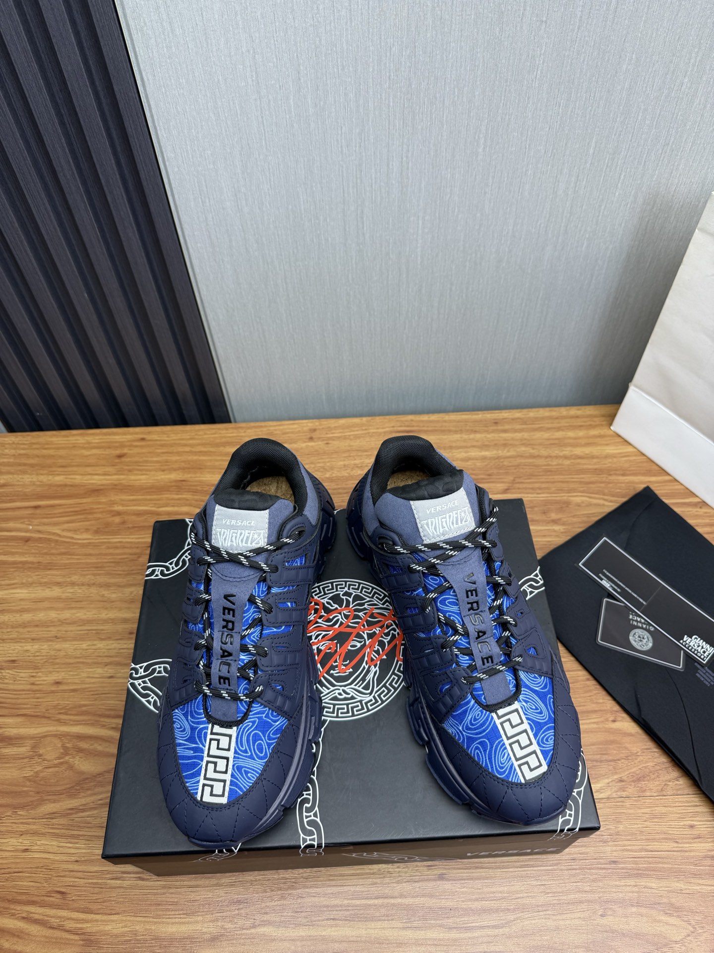 Versace Style Leather Men's Shoes Lookbook Reference image 2
