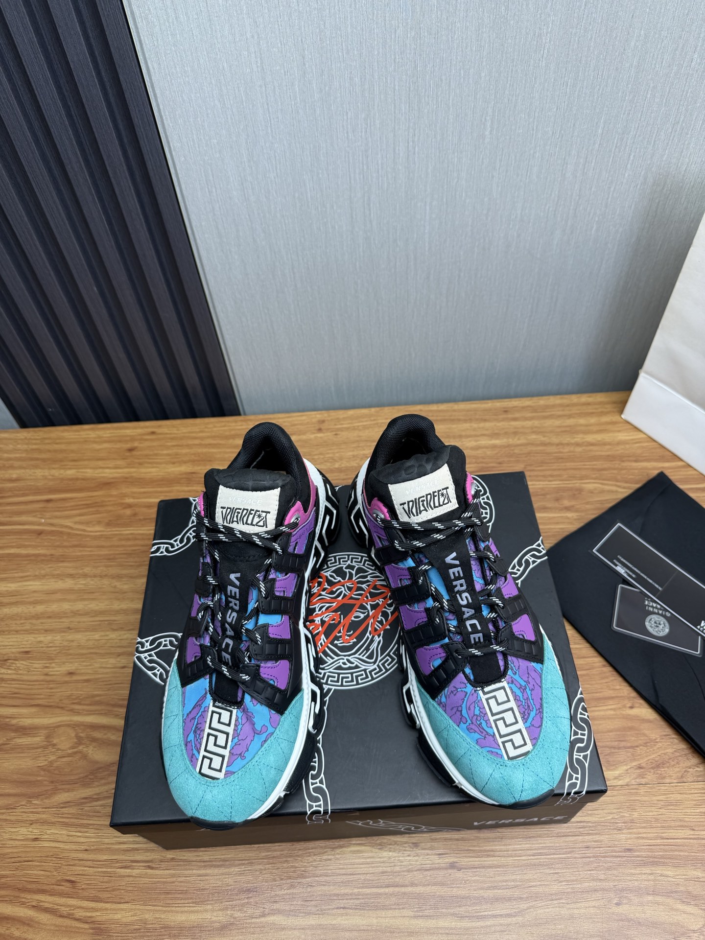 Versace Style Leather Men's Shoes Lookbook Reference image 2