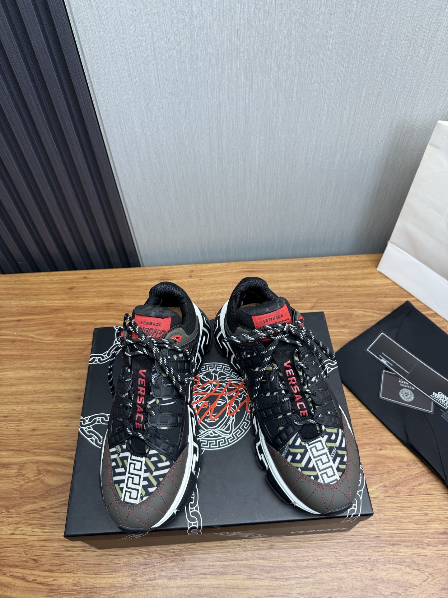 Versace Style Leather Men's Shoes Lookbook Reference image 2