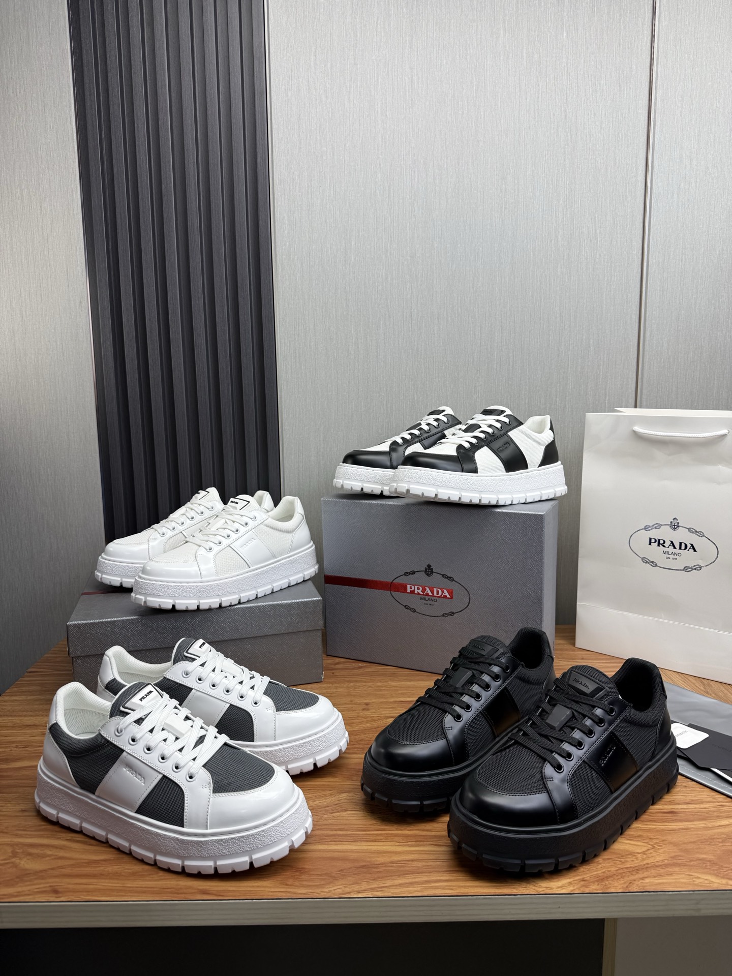 Prada Style Leather Men's Shoes Lookbook Reference image 1