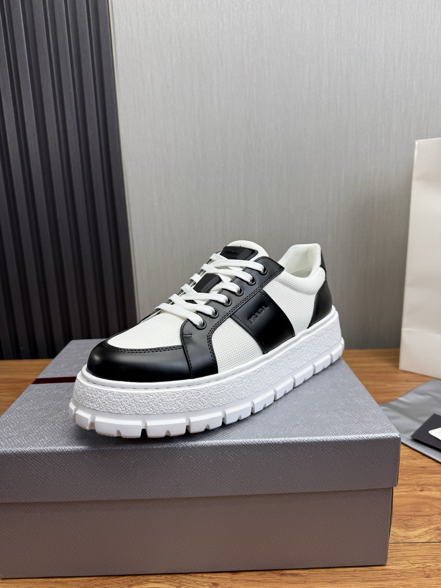 Prada Style Leather Men's Shoes Lookbook Reference image 1