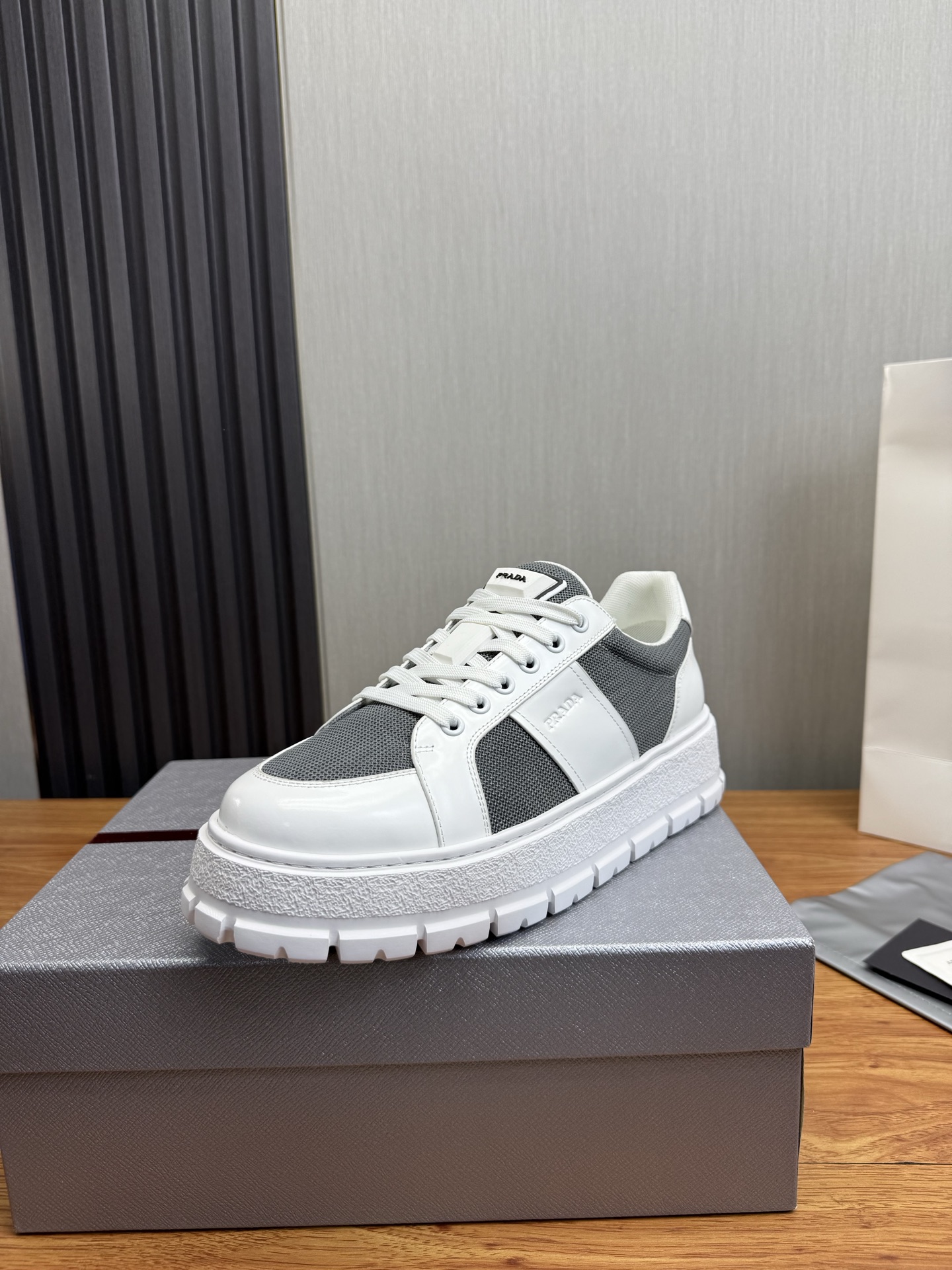 Prada Style Leather Men's Shoes Lookbook Reference image 1