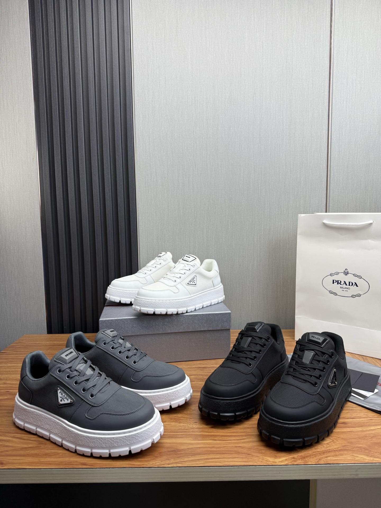 Prada Style Leather Men's Shoes Lookbook Reference image 1