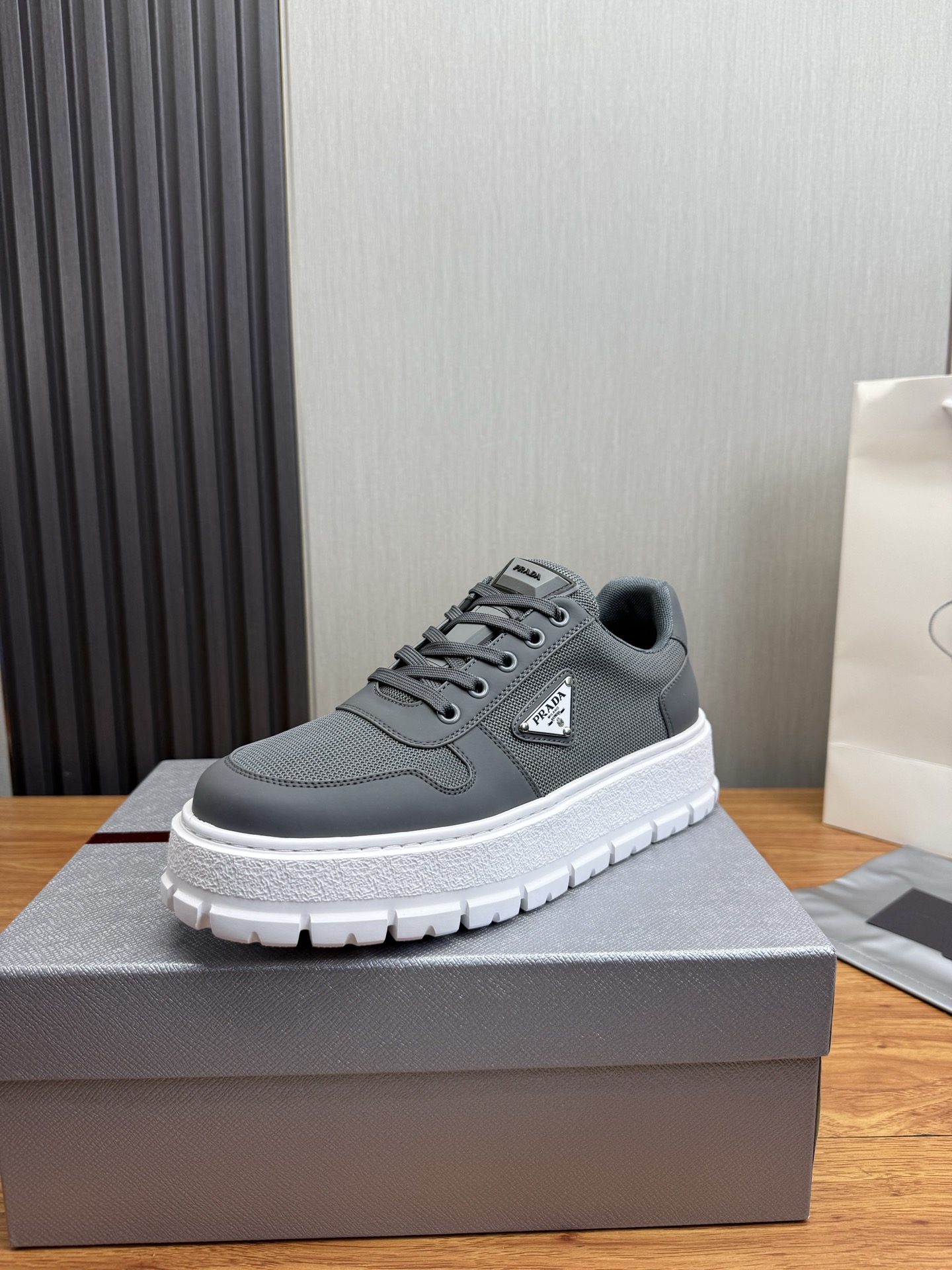 Prada Style Leather Men's Shoes Lookbook Reference image 1