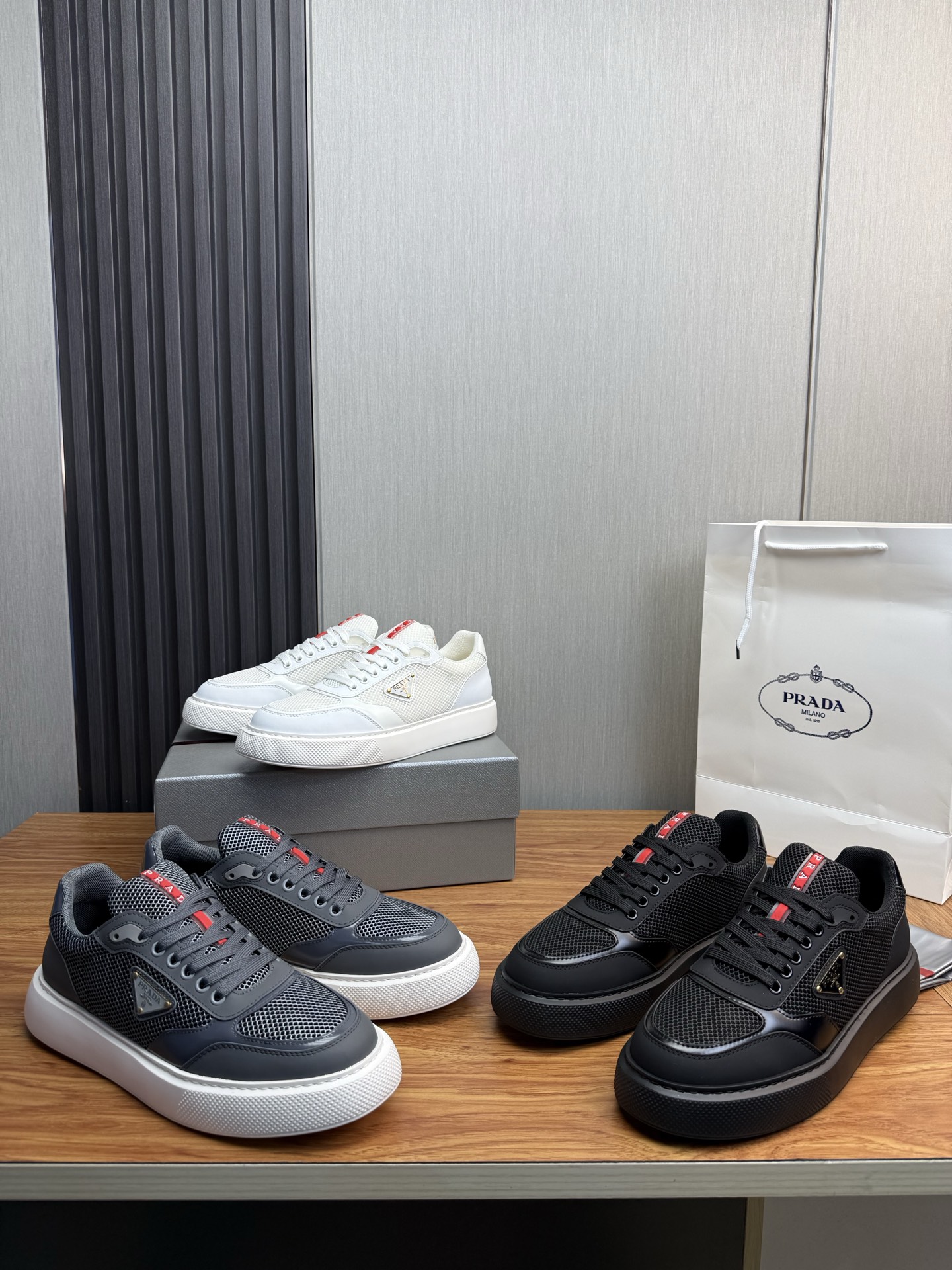 Prada Style Leather Men's Shoes Lookbook Reference image 1