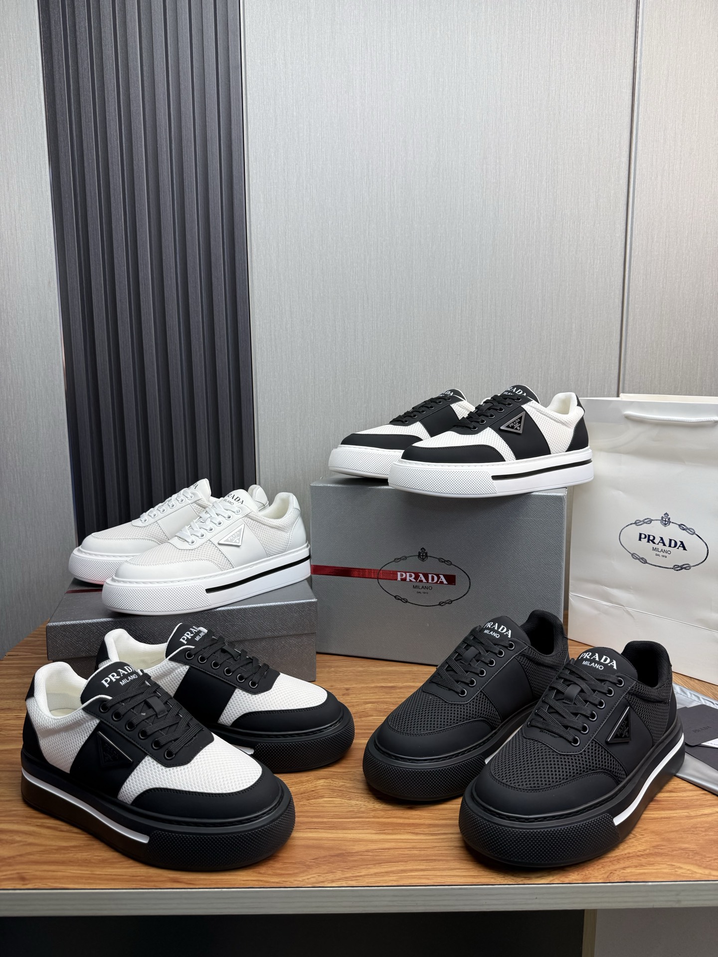 Prada Style Leather Men's Shoes Lookbook Reference image 1