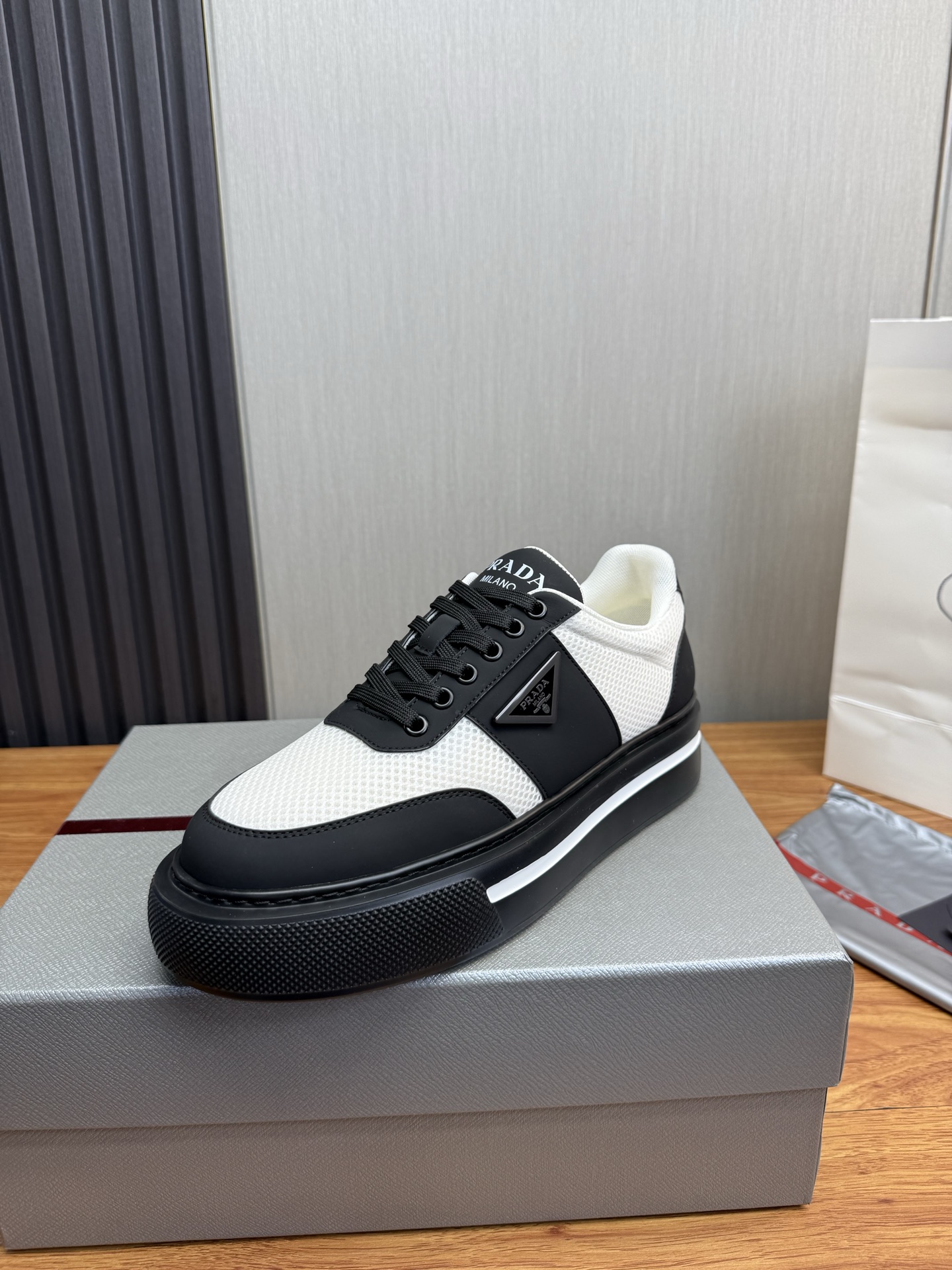 Prada Style Leather Men's Shoes Lookbook Reference image 1