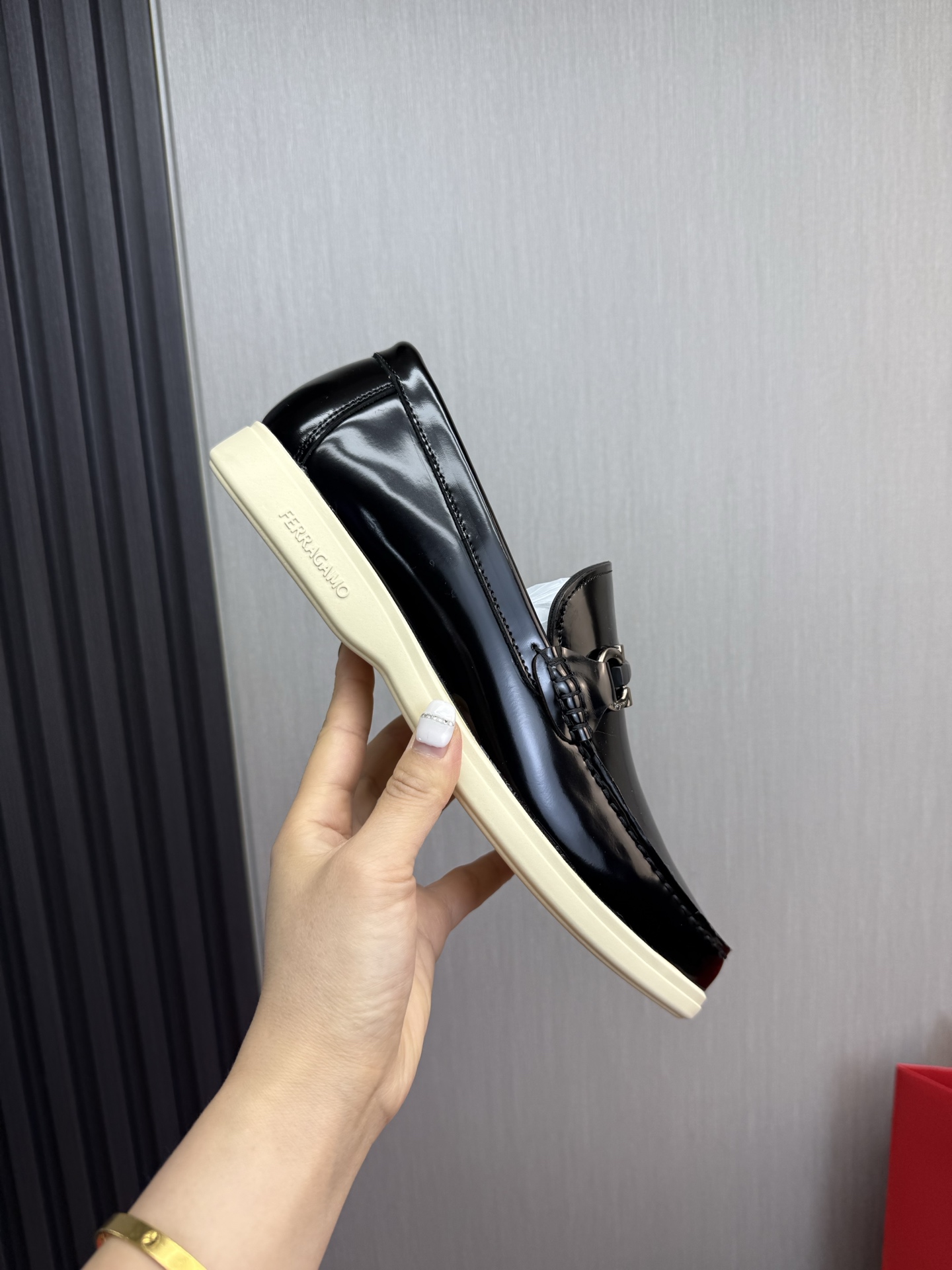 Ferragamo Style Leather Men's Shoes Men's Shoes Men's Shoes detail image 7 from source 783470